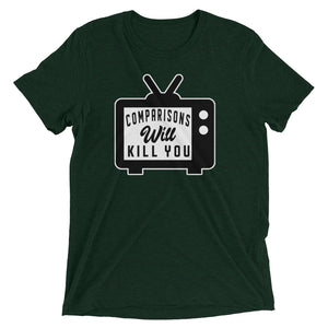 Open image in slideshow, Comparison Tri-blend t-shirt
