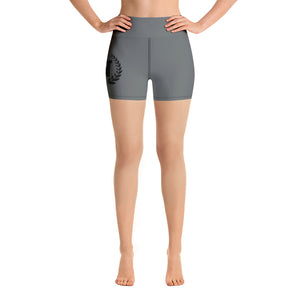Open image in slideshow, Logo Grey Yoga Shorts
