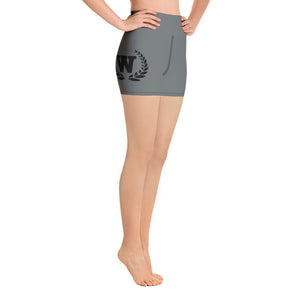 Logo Grey Yoga Shorts